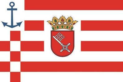 Fahne Flagge Dienstflagge der bremischen Schiffahrt historisch Premiumqualität