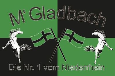 Fahne Flagge Mönchengladbach Nr.1 von Niederrhein Premiumqualität