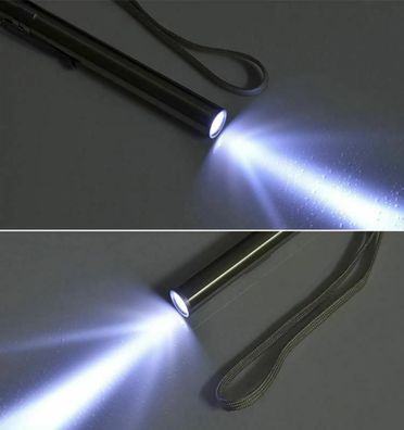 mini LED USB Wiederaufladbare Stift Taschenlampe Edelstahl Licht