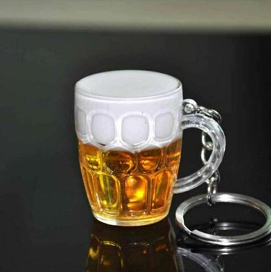 3D Schlüsselanhänger Pilsner Bier Bierglas Bierkrug Maßkrug Oktoberfest Brauerei