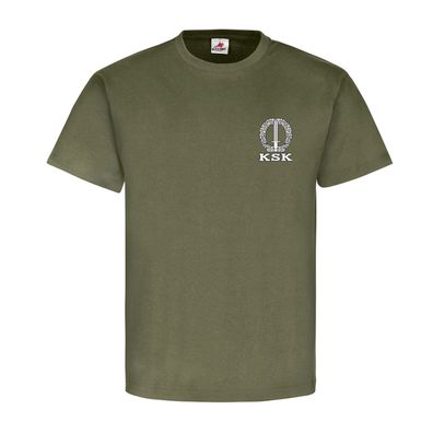 KSK mit Aufbau auf dem Rücken Taktische Zeichen Militär - T Shirt #11170