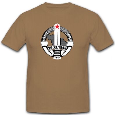 Orden Jugoslawien 29 XI 1943 Wk Militär Medaillie Abzeichen - T Shirt #11011