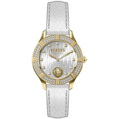 Versus by Versace Damen Uhr Armbanduhr Canton Rouad VSP261319 Leder