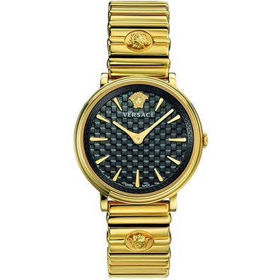 Versace Damen Uhr Armbanduhr V-Circle VE8100619 Edelstahl