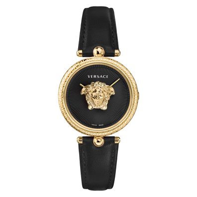 Versace Damen Uhr Armbanduhr Palazzo VECQ01120 Leder