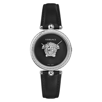 Versace Damen Uhr Armbanduhr Palazzo VECQ01020 Leder