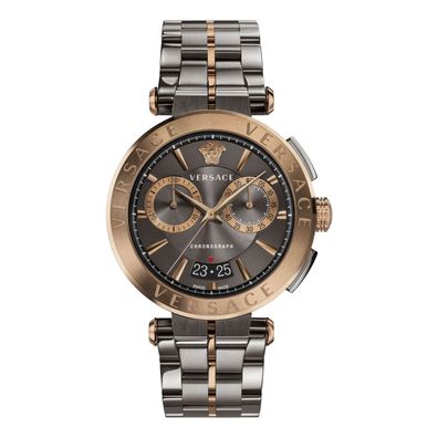Versace Herren Uhr Armbanduhr Chronograph AION VE1D00619 Edelstahl
