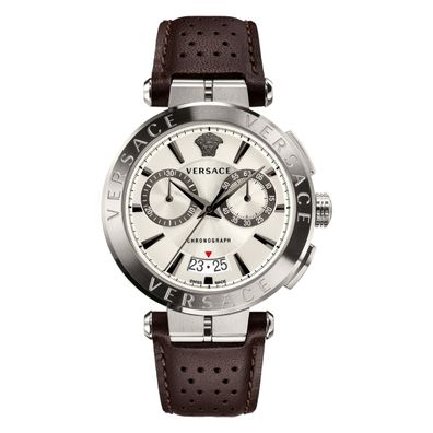 Versace Herren Uhr Armbanduhr Chronograph AION VE1D01120 Leder
