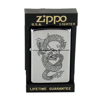 Zippo Feuerzeug Modell 250 Design Dragon 1 sw