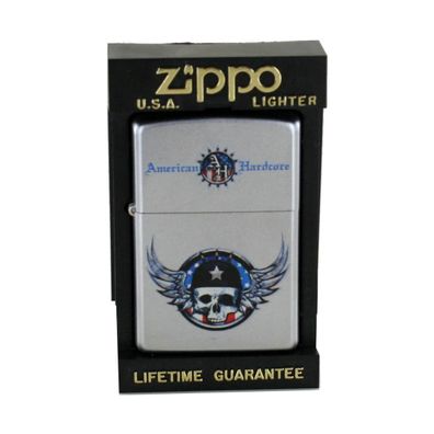 Zippo Feuerzeug Modell Modell 220101 American Hardcore Winged Skull