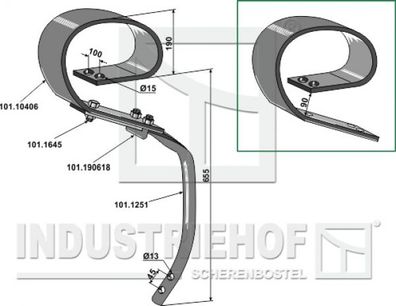 Blattfederzinken System David 101.17597