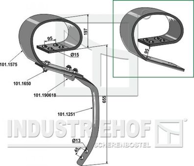 Blattfederzinken System David 101.17599