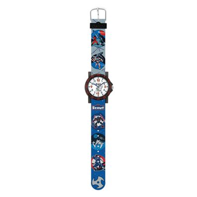 Scout Kinder Uhr Lernuhr IT-Collection - Raumschiff Roboter Jungen 280375026