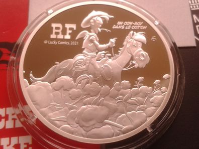 Original 10 euro 2021 PP Frankreich Lucky Luke 22,2g 999er Silber