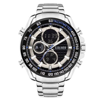 s. Oliver Herren Uhr Armbanduhr Edelstahl SO-4246-MD