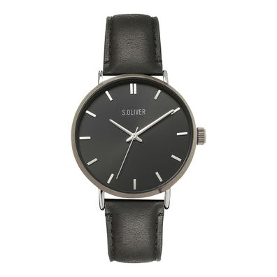 s. Oliver Herren Uhr Armbanduhr Leder SO-4229-LQ