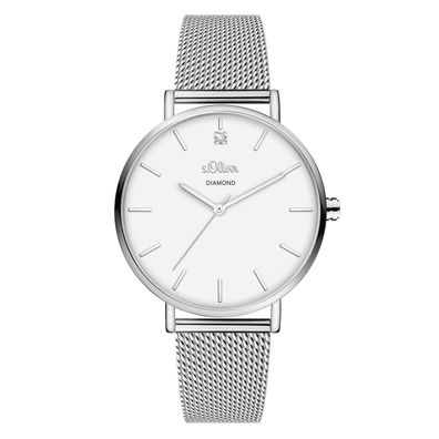 s. Oliver Damen Uhr Armbanduhr Edelstahl SO-3958-MQ