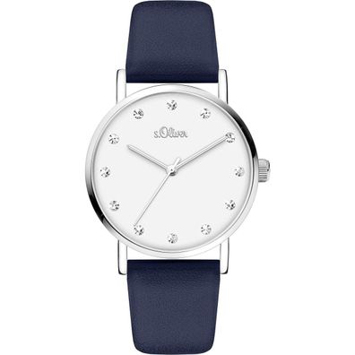 s. Oliver Damen Uhr Armbanduhr Leder SO-4109-LQ