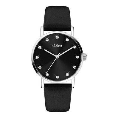 s. Oliver Damen Uhr Armbanduhr Leder SO-4142-LQ