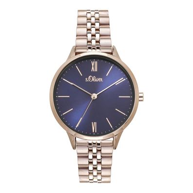 s. Oliver Damen Uhr Armbanduhr Edelstahl SO-4214-MQ