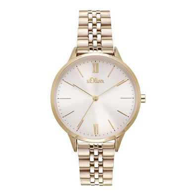 s. Oliver Damen Uhr Armbanduhr Edelstahl SO-4211-MQ