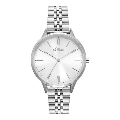 s. Oliver Damen Uhr Armbanduhr Edelstahl SO-4210-MQ