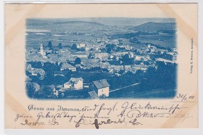 95057 AK Gruss aus Ilmenau Luftaufnahme Stadtansicht 1900