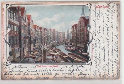 20190 Ak Hamburg Deichstrassenfleeth 1903