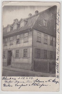 68133 Foto Ak Osterode Harz Wohnhaus 1909