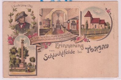 84616 Mehrbild Ak Erinnerung vom Schlachtfelde bei Torgau um 1900