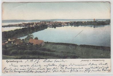 63840 Ak Ratzeburg in Lauenburg Aussicht vom Wasserturm 1905
