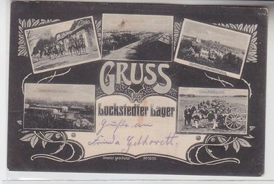 70439 Mehrbild Feldpost Ak Gruß aus Lockstedter Lager 1916