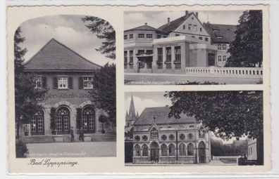 08553 Mehrbild Ak Bad Lippspringe Kaiser-Karls-Bad, Trinkhalle usw. 1938