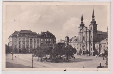 82589 Ak Iglau Jihlava in Mähren Marktplatz mit St. Ignaz Kirche 1938