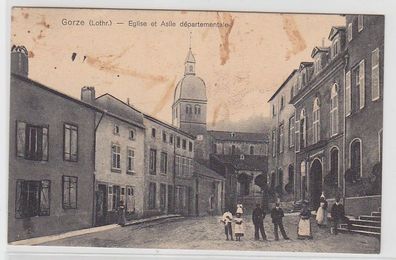 69290 Feldpost Ak Gorze Lothringen Eglise et Asile departementale 1917