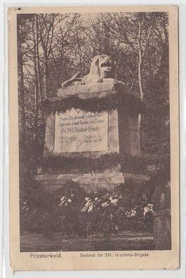 70820 Feldpost Ak Priesterwald Denkmal der 241. Infanterie Brigade 1916