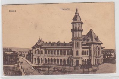 68416 Feldpost Ak Buzau Rumänien Rathaus 1917