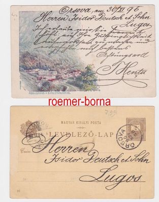 82593 Ganzsachen Postkarte Herkulesfürdö Bains d´Herkulesfürdö Rumänien 1896