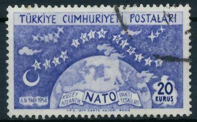 TÜRKEI 1954 Nr 1389 gestempelt X05FB0E