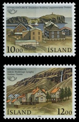 ISLAND 1986 Nr 650-651 postfrisch SB048E6