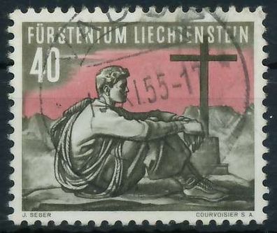 Liechtenstein 1955 Nr 337 zentrisch gestempelt X28E016