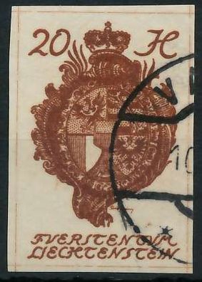 Liechtenstein 1920 Nr 20 gestempelt X28E0AA