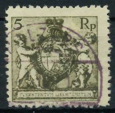 Liechtenstein 1921 Nr 46B gestempelt X28E116