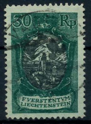Liechtenstein 1921 Nr 55IB zentrisch gestempelt X28E122