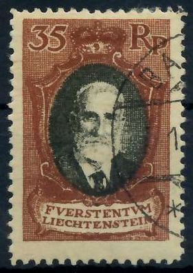 Liechtenstein 1921 Nr 56B gestempelt X28E126
