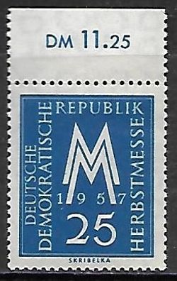 DDR postfrisch Michel-Nummer 597 Oberrandstück