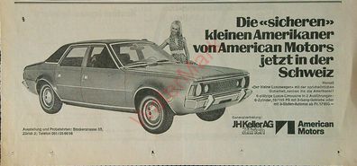 Originale alte Reklame Werbung American Motors Hornet v. 1971