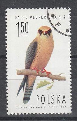 Polen- Motiv - Vogel ( Rotfußfalke-Weibchen - Falco vespertinus ) o