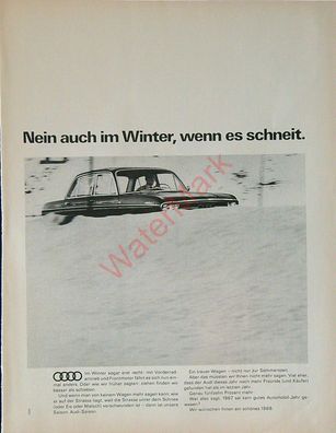 Originale alte Reklame Werbung Audi 60 v. 1967