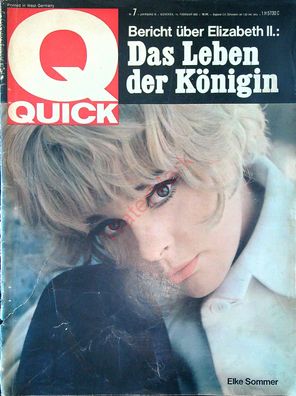 Titelblatt Zeitschrift Quick Elke Sommer 14.2.1965